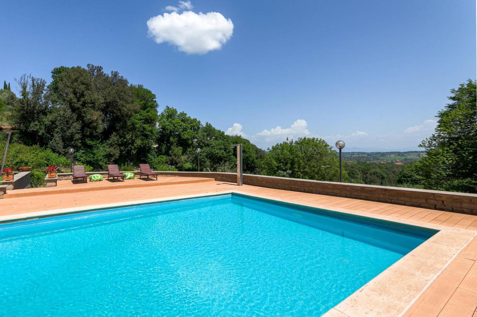 Villa Carolina - Piscina E Parco Panoramico 캄파냐노 디 로마 외부 사진