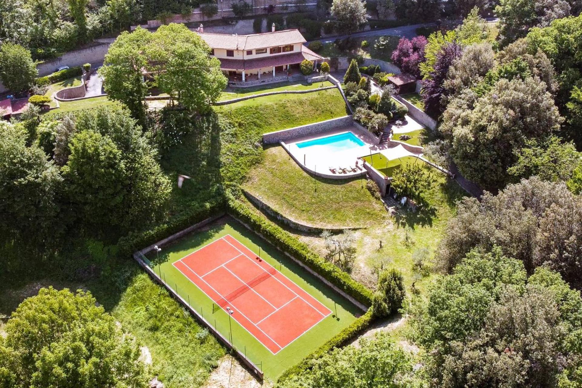Villa Carolina - Piscina E Parco Panoramico 캄파냐노 디 로마 외부 사진