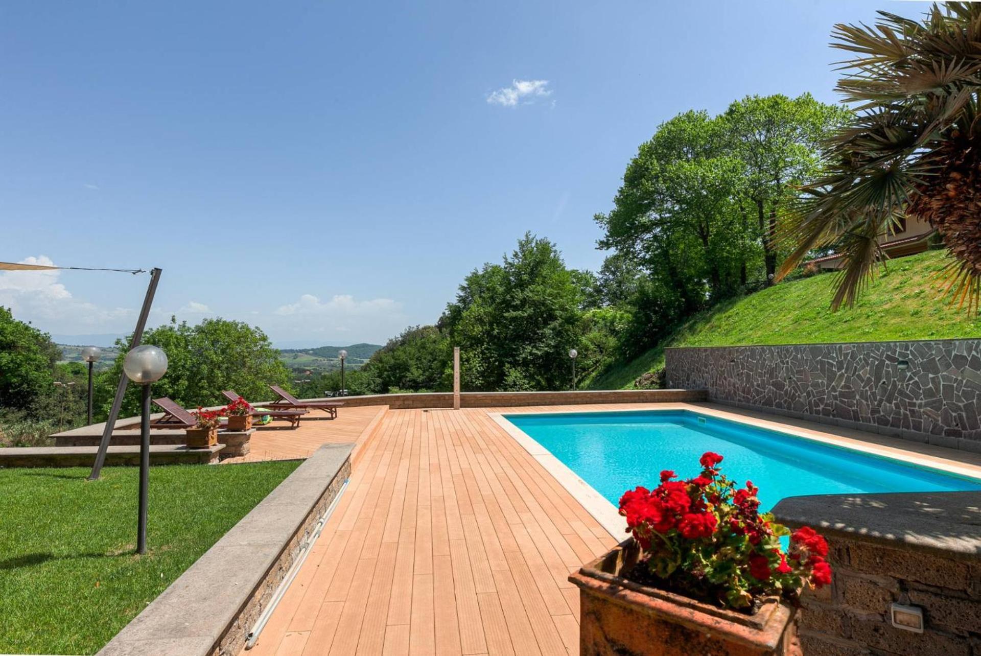 Villa Carolina - Piscina E Parco Panoramico 캄파냐노 디 로마 외부 사진