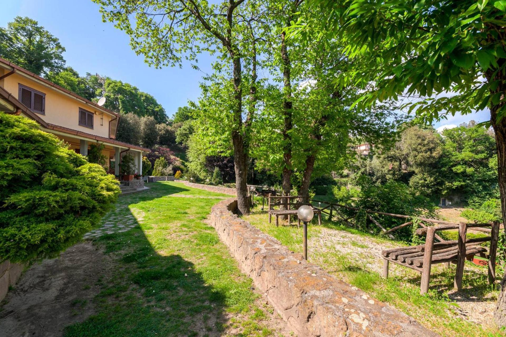 Villa Carolina - Piscina E Parco Panoramico 캄파냐노 디 로마 외부 사진